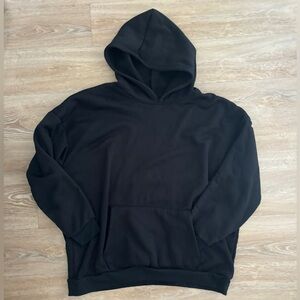 worn once black womans oversized hoodie